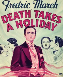 Images Dated 23rd September 2009: DEATH TAKES A HOLIDAY, center: Fredric March on window card, 1934