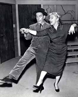 Spring Prints: DECEMBER BRIDE, from left, Harry Morgan, Spring Byington, Army Buddy, aired March 3, 1958