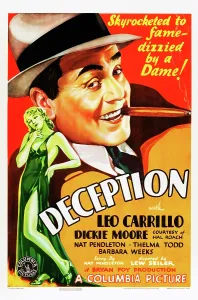 Carrillo Prints: DECEPTION, US poster art, Leo Carrillo, 1932