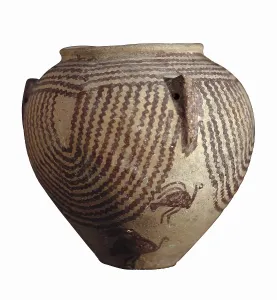 Neolithic Prints: Decorated vessel. 3600 BC. Ceramics from the neolithic Negade II culture
