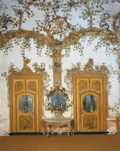 Leaf Prints: Detail of the decorations in the Gallerie delle Stagioni