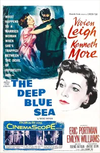 1955 Movies Prints: THE DEEP BLUE SEA, US poster, Vivien Leigh (top left and center)