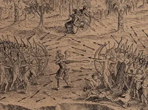 Arrow Prints: DEFEAT OF THE IROQUOIS AT LAKE CHAMPLAIN