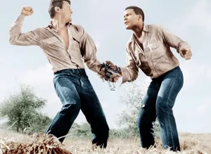 Arguing Prints: THE DEFIANT ONES, from left: Tony Curtis, Sidney Poitier, 1958