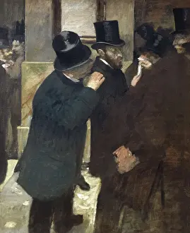 Degas Prints: DEGAS, Edgar (1834-1917). At the Stock Exchange