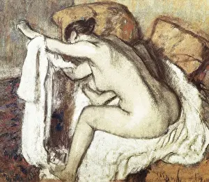 1101artcom Aisa Prints: DEGAS, Edgar (1834-1917). Woman Drying Her Arm