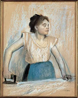Tools Prints: Degas Edgar, Woman Ironing, 1869