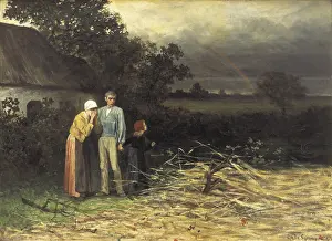 Realistic Prints: DEGROUX, Charles (1825-1870). The Lost Harvest
