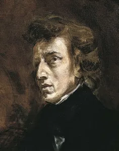 Delacroix Prints: DELACROIX, Eugne (1798-1863). Frdric Chopin