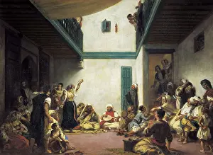 1101artcom Aisa Prints: DELACROIX, Eugne (1798-1863). Jewish Wedding in Morocco
