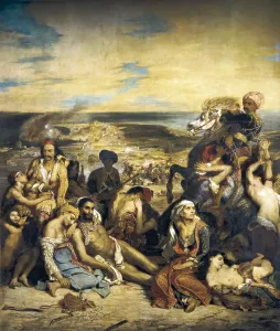 Orientalism Prints: DELACROIX, Eugne (1798-1863). The Massacre of Chios