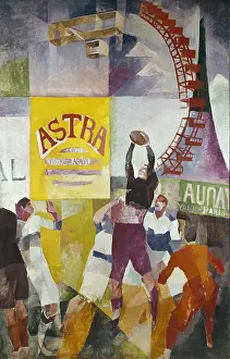 Cubist Prints: DELAUNAY, Robert (1885-1941). The Cardiff Team