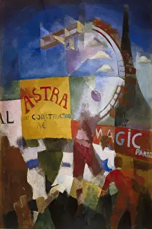 Cubist Prints: DELAUNAY, Robert (1885-1941). The Cardiff Team