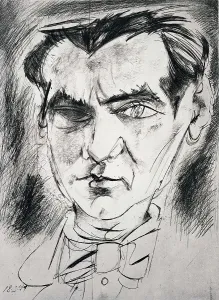 Garcia Lorca Prints: DELGADO RAMOS, Alvaro (1922). Portrait of Federico Garca Lorca