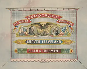 Stars Prints: Democratic campaign poster for the 1888 Presidential election