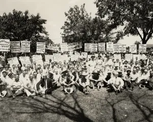 Lcgr1304 Prints: Democratic Party campaign rally