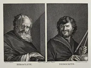 Izmir Prints: DEMOCRITUS (460-370 BC); HERACLEITUS (540-480 BC)