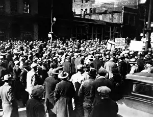 Jobless Prints: Demonstration of hundreds of unemployed in Kansas City