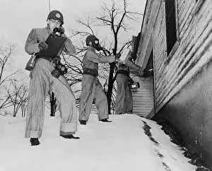 Lcgr1507 Prints: Demonstration of radiation detection by technicians from the Knolls Atomic Power Laboratory