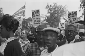Marchers Prints: Demonstrators marching with signs during the March on Washington
