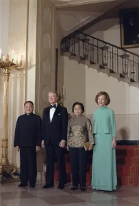 Evening Dress Prints: Deng Xiaoping Jimmy Carter Madame Zhuo Lin Deng's wife