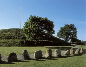 Danes Prints: DENMARK. JUTLAND. VEJLE. Jelling