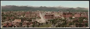 William Henry Prints: Denver, Colorado, photochrom by William Henry Jackson, circa 1898