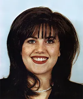 Make Up Prints: Department of Defense identification photo of Monica Lewinsky from 1996