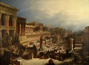 Roberts Prints: The Departure of the Israelites, 1829, by David Roberts, 1796-1864, British oil painting
