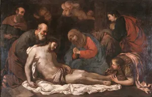 Sadness Prints: Deposition, by Luca Giordano, 1650 about