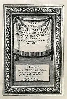 Philosophy Prints: DESCARTES, Ren (1596-1650). AISA/Everett Collection**US SALES ONLY**