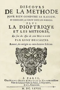 Center Prints: DESCARTES, Ren (1596-1650). 'Discourse on Method' (Discours de la Mthode)
