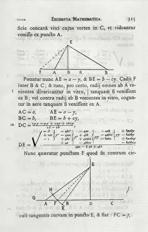 Philosophy Prints: DESCARTES, Ren (1596-1650). 'Excerpta Mathematica'