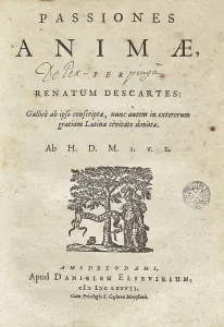 Philosophy Prints: DESCARTES, Ren (1596-1650). 'Passiones Animae' (Passions of the soul)
