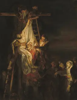 Jesus Of Nazareth Prints: The Descent from the Cross, by workshop of Rembrandt van Rijn