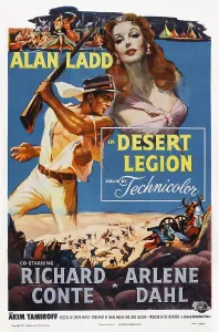DESERT LEGION, US poster art, from left: Alan Ladd, Arlene Dahl, 1953