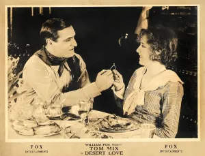 Images Dated 18th June 2010: DESERT LOVE, left: Tom Mix on lobbycard