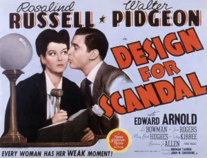 Judge Prints: DESIGN FOR SCANDAL, Rosalind Russell, Walter Pidgeon, 1941