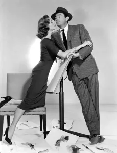 Lauren Prints: DESIGNING WOMAN, from left, Lauren Bacall, Gregory Peck, 1957