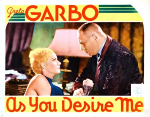 Erich Prints: AS YOU DESIRE ME, US lobbycard, from left: Greta Garbo, Erich von Stroheim, 1932