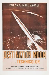Rocket Ship Prints: DESTINATION MOON, US poster art, 1950