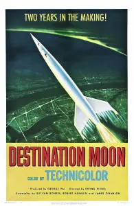Rocket Ship Prints: DESTINATION MOON, US poster art, 1950
