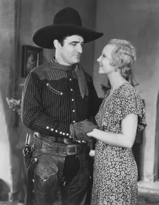 Claudia Prints: DESTRY RIDES AGAIN, from left: Tom Mix, Claudia Dell, 1932