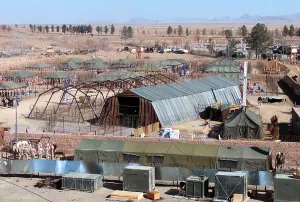 Kandahar Prints: Detainment facility built by U