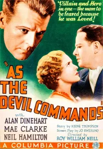 Neil Prints: AS THE DEVIL COMMANDS, US poster art