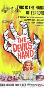 Christian Prints: THE DEVIL'S HAND, bottom: Linda Christian on poster art, 1962