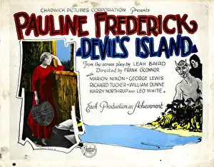 Pauline Prints: DEVIL'S ISLAND, Pauline Frederick, 1926