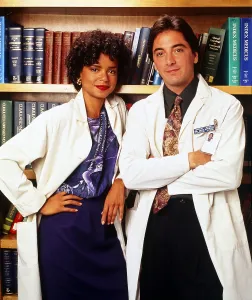 Scott Prints: DIAGNOSIS MURDER, from left: Victoria Rowell, Scott Baio, 1993-2001
