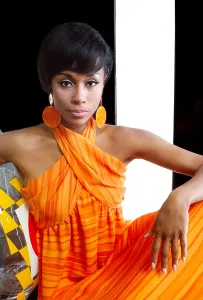 1960s Fashion Prints: Diahann Carroll, wearing a dress from Donald Brooks Summer 1967 collection, 1967