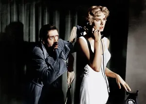 Unaware Prints: DIAL M FOR MURDER, from left: Anthony Dawson, Grace Kelly, 1954